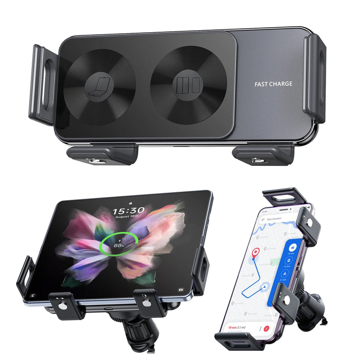 Auto-Attaching Car Mount with Fast Charging