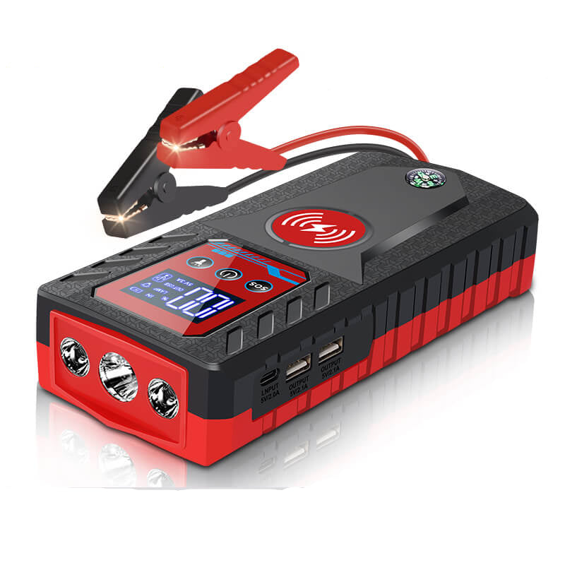 Car Portable Jump Starter 12V High-power Automobile Multi-function Emergency Starting Power Supply LED Lighting Mobile Power Supply