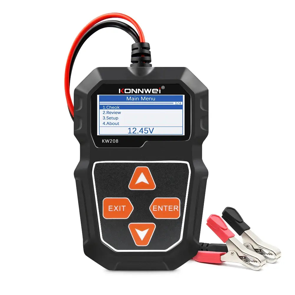 KW208 12V Car Battery Health Tester Resistance Voltage Current Battery Load Tester