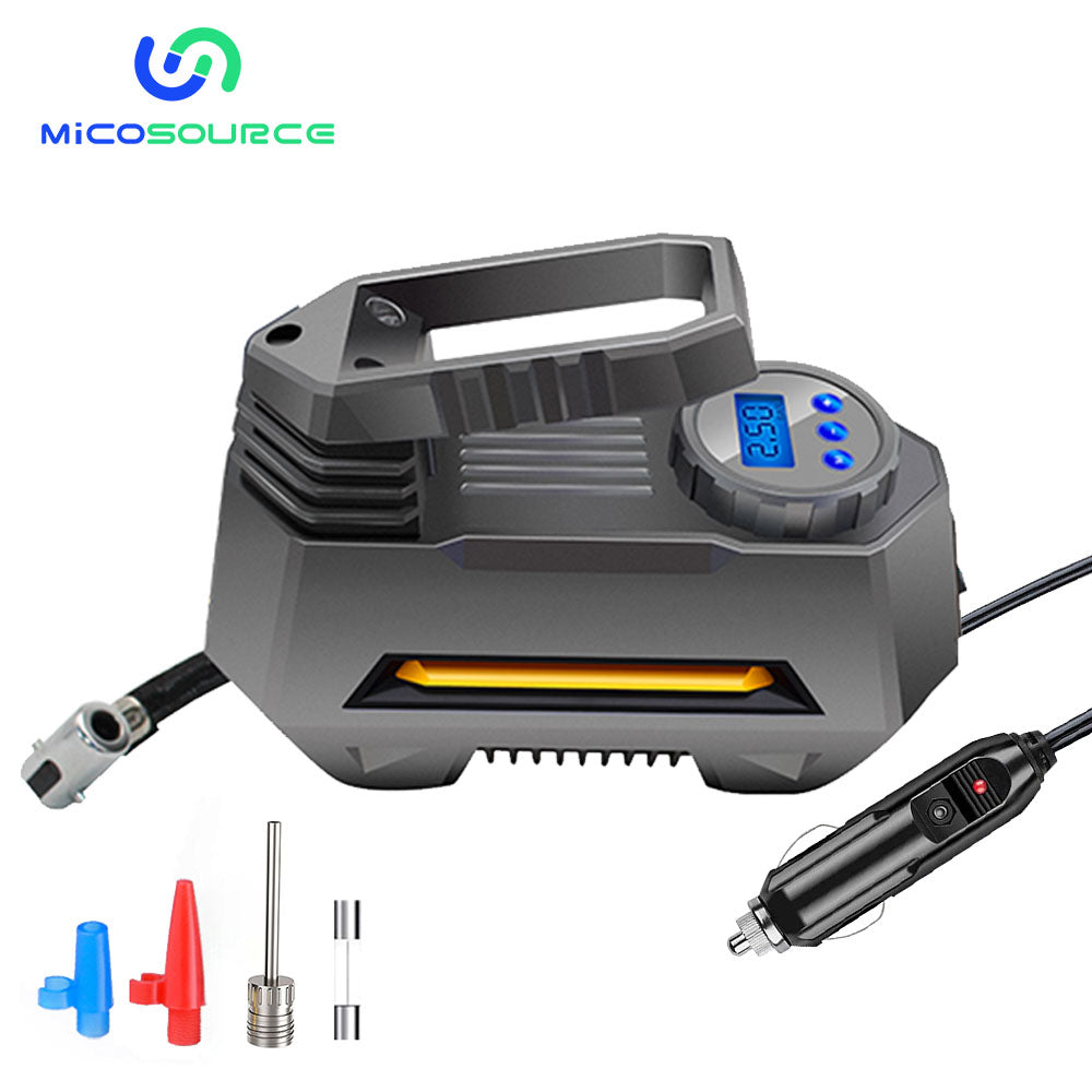 Digital Car Air Compressor DC 12V Tire Inflators Portable Electric Air Pump for Auto Bike Ball