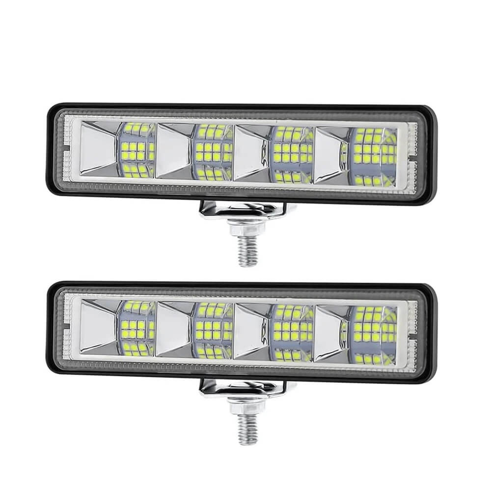24 LED 72W 6000K Car Work Lights One Pair for Off-road Vehicles SUV ATV Trucks Boat Modification
