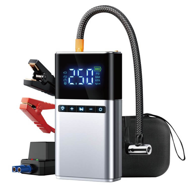 Car Emergency Starting Power Supply 6000/8000/12000 mAh Power Supply Multifunctional Portable 12V Car Jump Starters With Tire Inflation Function