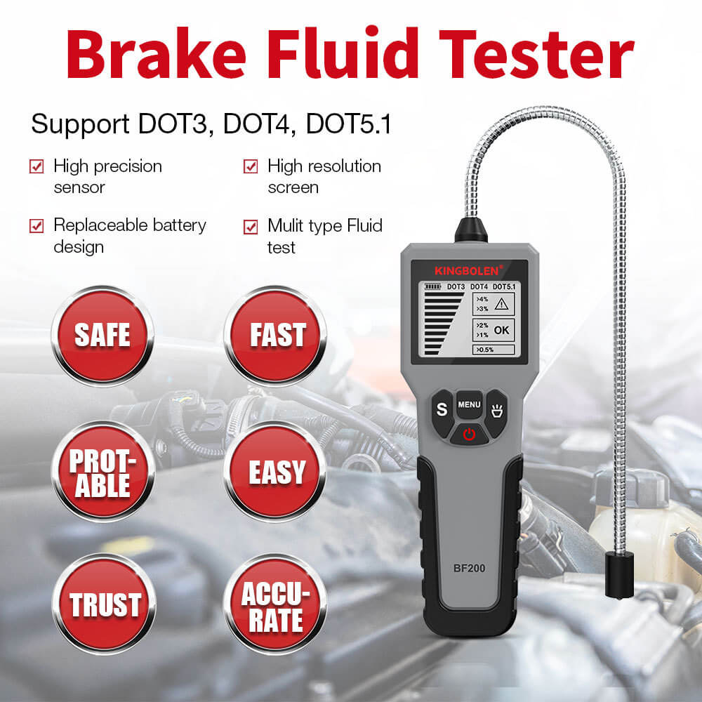 Car Brake Fluid Tester Tool 12V with LED Indicator Check Display