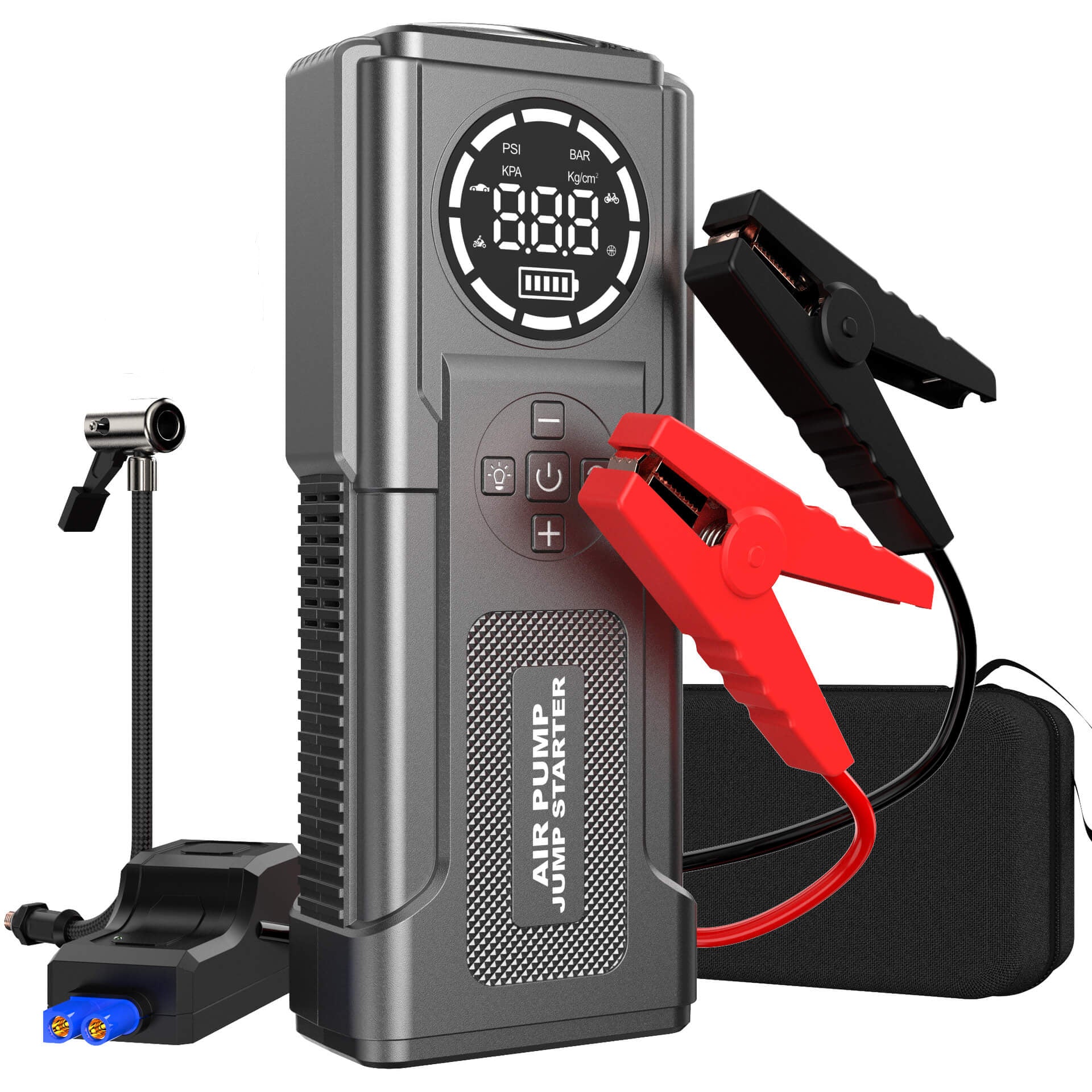 24000mAh 4000A 12V Car Emergency Jump Starter Multifunctional Portable Air Pump LED All-in-one Car Emergency Power