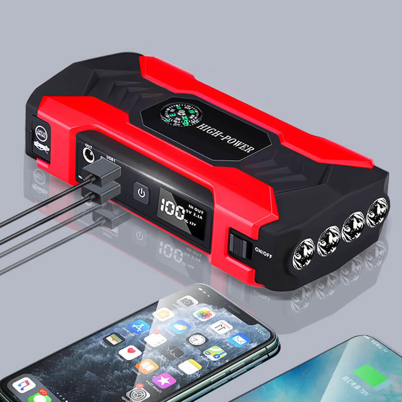 Car Portable Emergency Starter Power Bank 28000mAh Car Battery Ignitor 12V Car Emergency Starter
