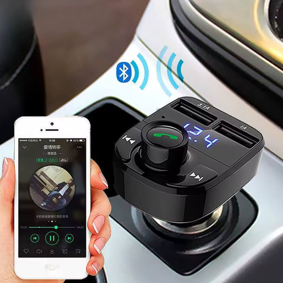 Car Bluetooth receiver charger lossless sound quality fm transmitter plug in car onboard mp3 bluetooth player