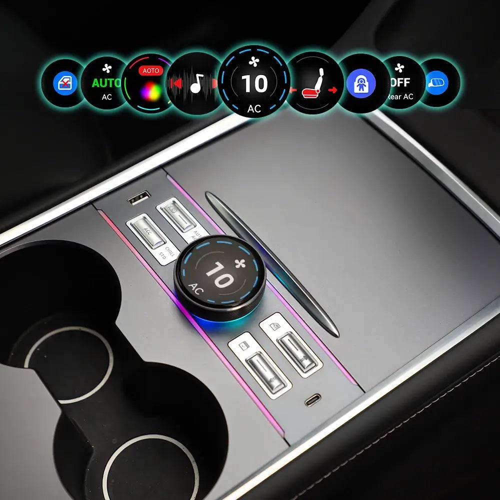 Tesla Multifunctional Smart Center Control Expansion Dock for Model 3 Y 3 Highland with USB Type-C Port