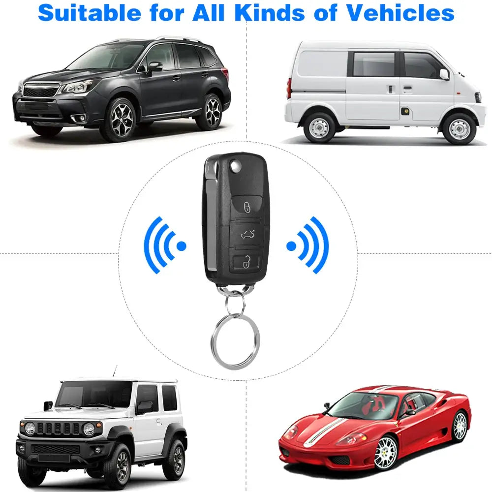 Keyless Entry 12V Car Universal Remote Unlock Trunk Unlock Car Anti-theft Modification Accessories