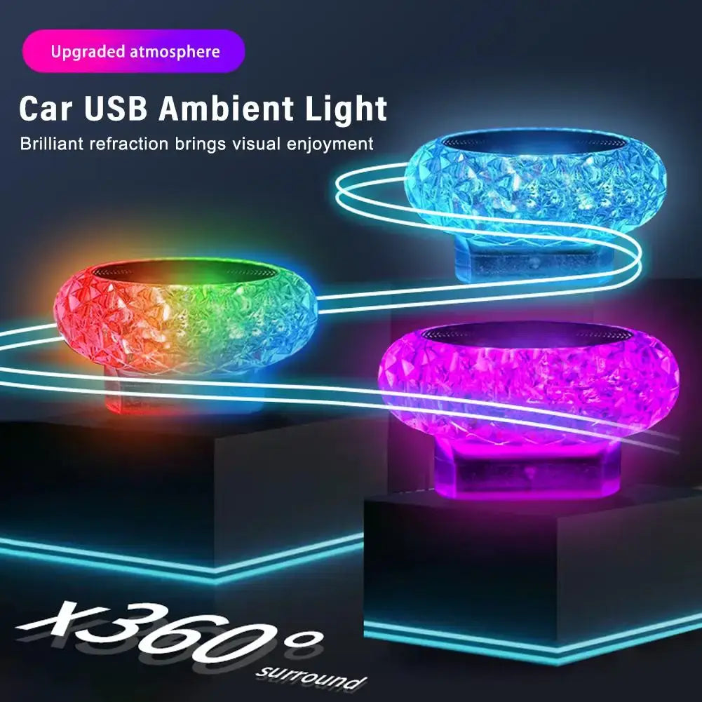 USB Car LED Atmosphere Light Interior Lighting Multi-color Selection