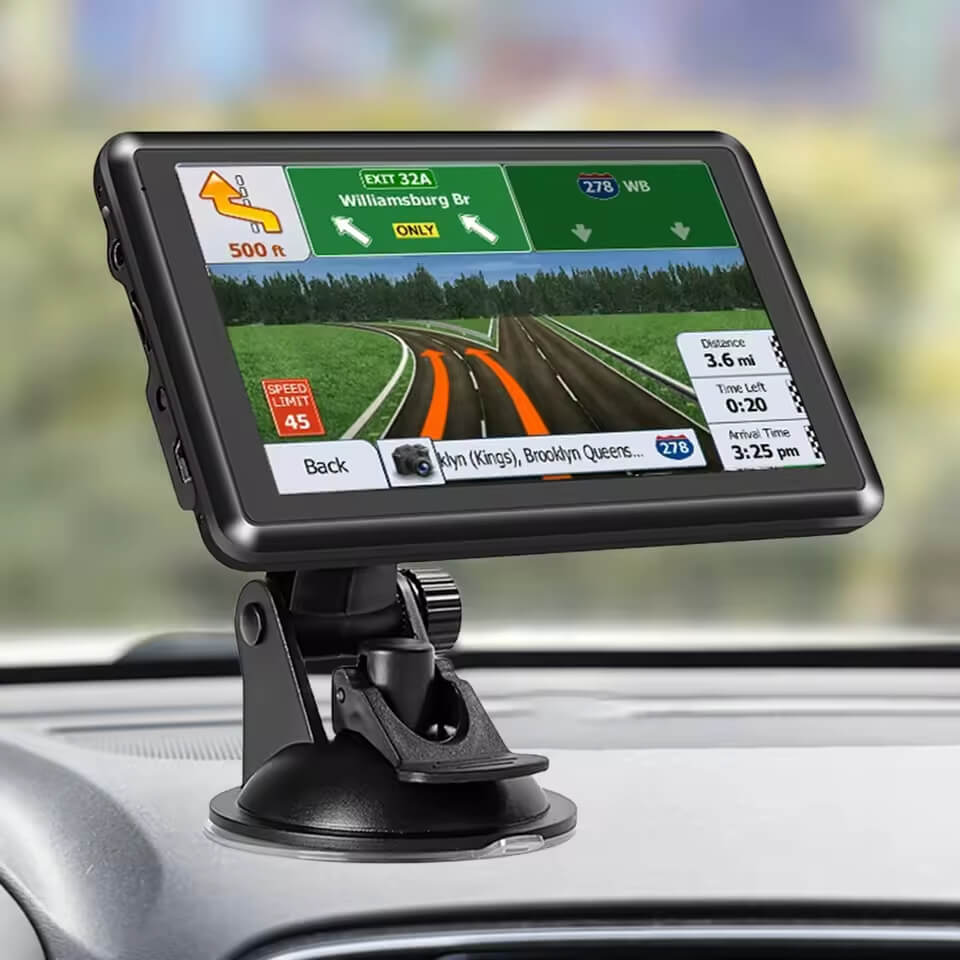 5 Inch Car GPS Navigation FM Transmitter Car GPS Navigator 128MB+8G Portable Navigator Voice Reminder Mini USB TF Speeding Alarm