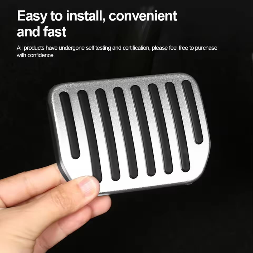Tesla Accelerator Brake Anti-slip Pedal Cover Applicable To 2017-2024 Model 3/ Y Aluminum Alloy Material