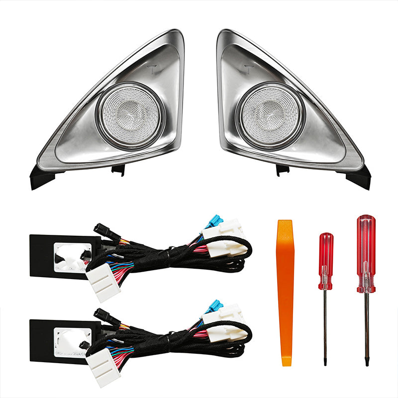 4D Rotating Tweeter LED Ambient Speaker for Tesla Model 3 Highland Top Sound Quality Blind-Spot Reminder