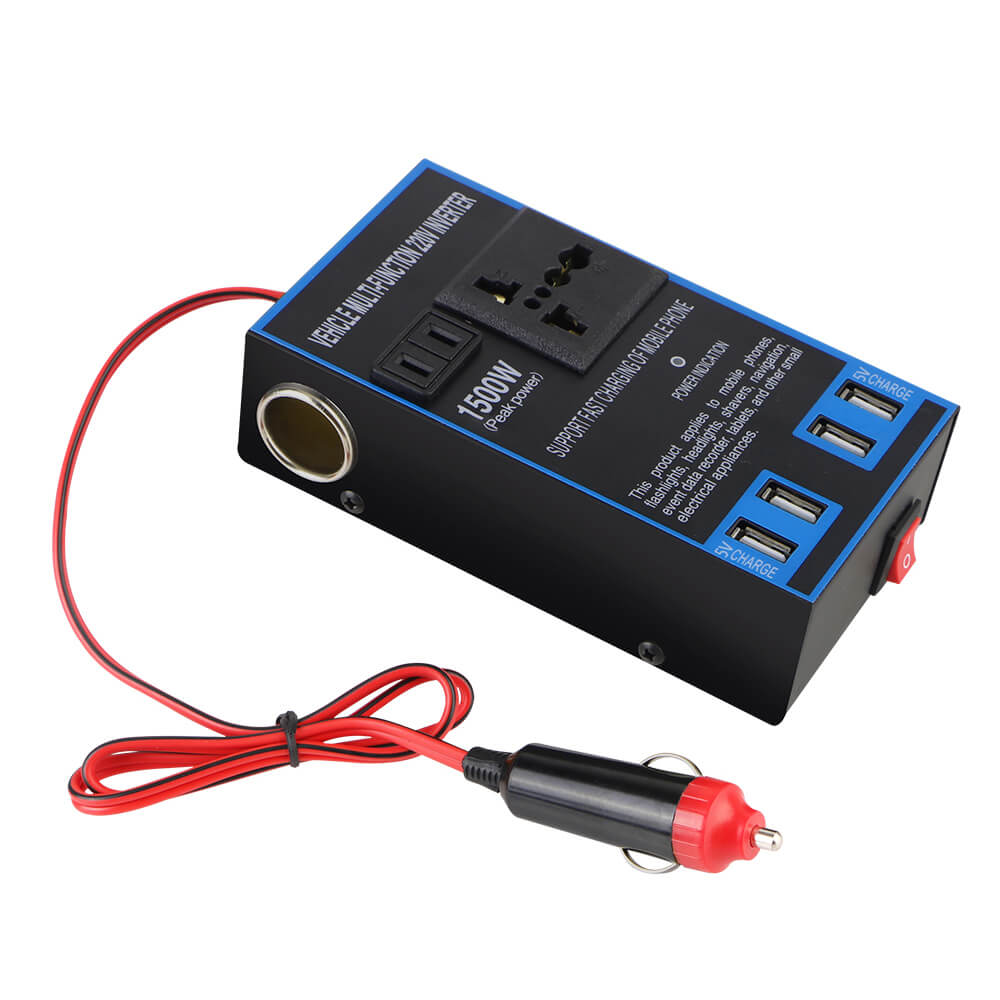Car Inverter 12V/24V to 110V/220V High Power Car Charger Transformer Power Socket Converter With Cigarette Lighter And USB Interface