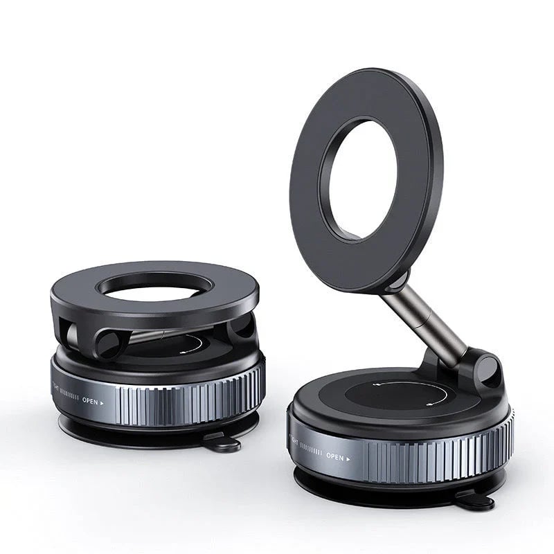 Retractable & Foldable Magnetic Car Phone Mount (360° Adjustable)