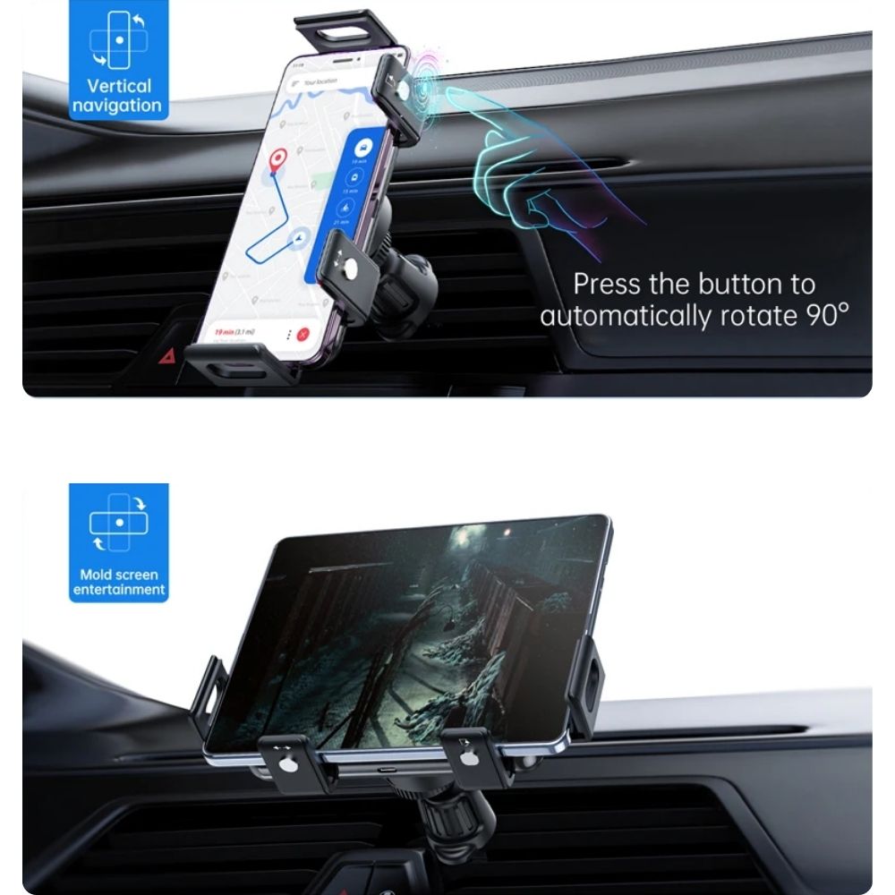 Auto-Attaching Car Mount with Fast Charging