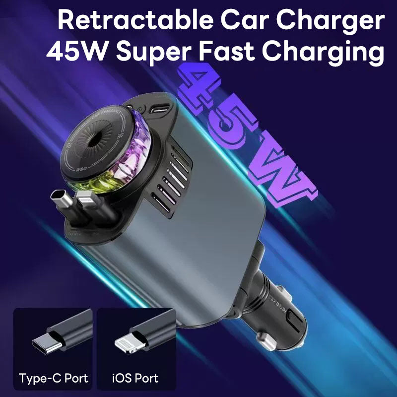 5-in-1 Car Charger with Aromatherapy and Starry Sky Ceiling Light